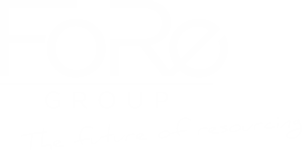 FoRe Engineering Logo mit Claim White